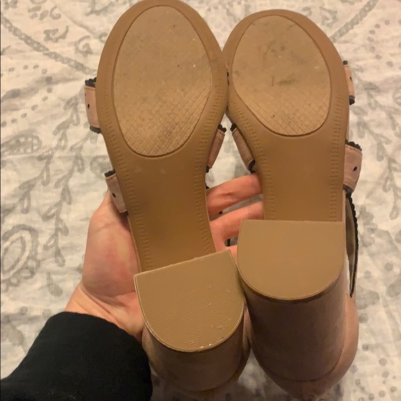 CL by Laundry Blush Pink Suede Heels Sz 10 - Picture 6 of 6